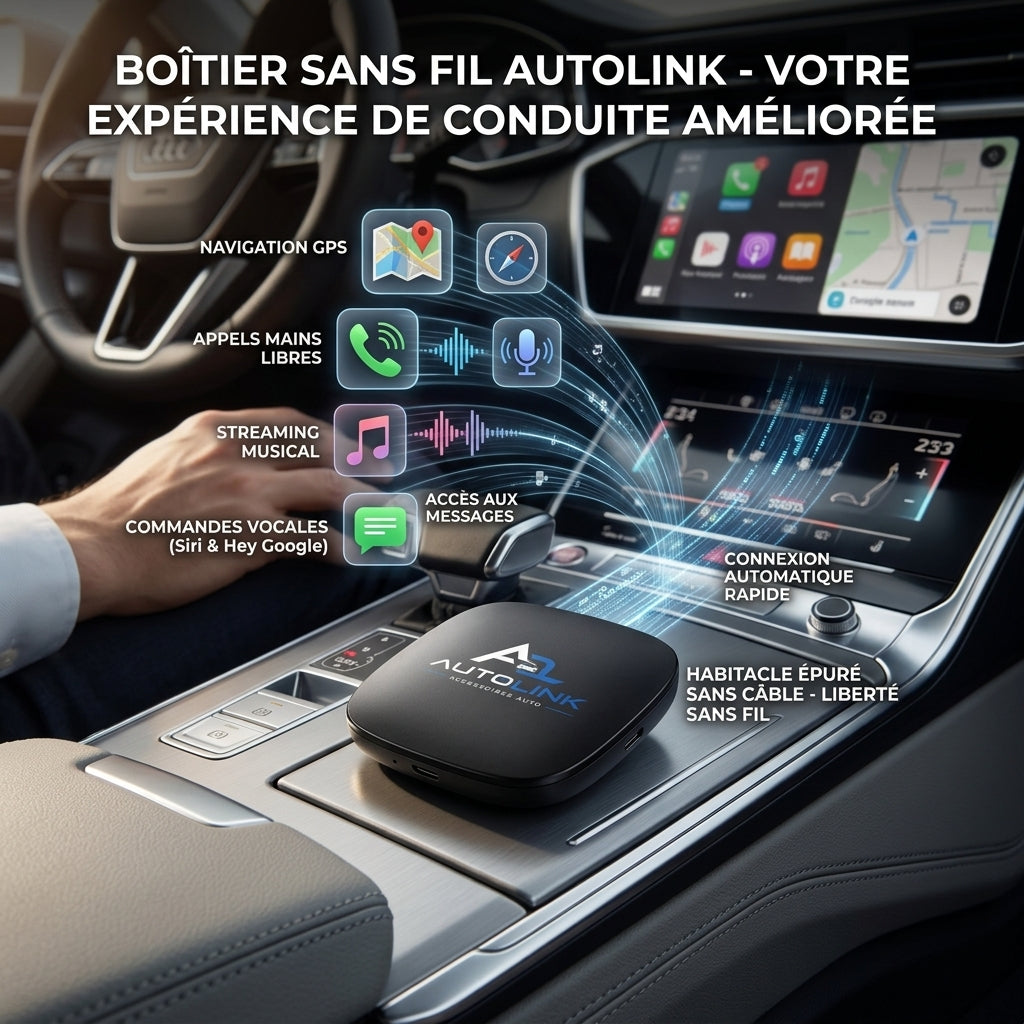 Box Android et Carplay Android Auto Sans Fil