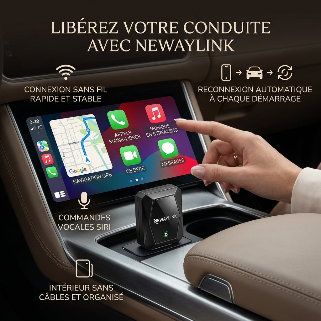 Adaptateur CarPlay Sans Fil USB NewayLink